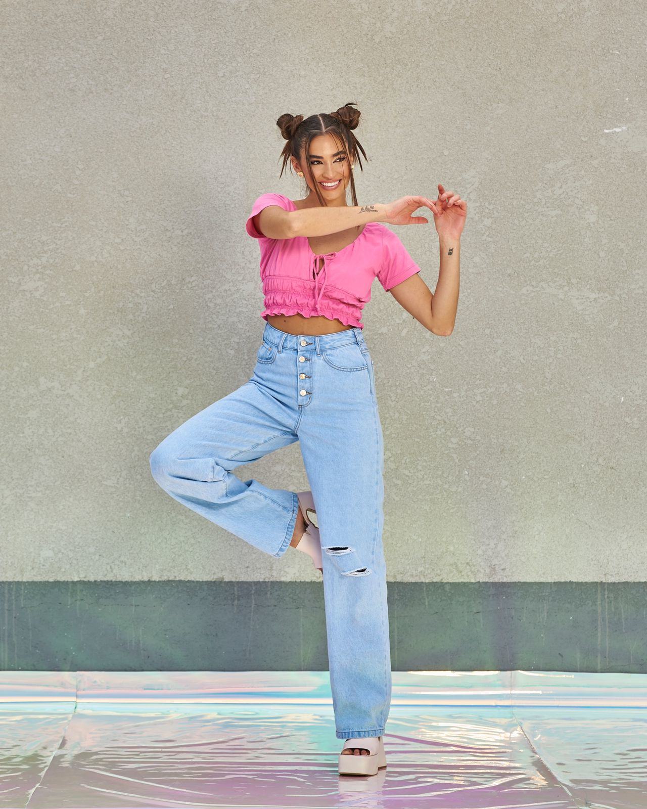 Calça Feminina Alcance ref. JEANS CLARA - VintedoisK