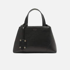 BOLSA TOTE PRETA MÉDIA COSTURAS BAG CHARM A 50011 0881 0001 AREZZO