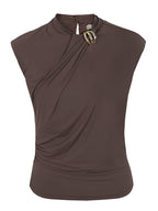 Look completo blusa detalhes begonia Skenn feminina