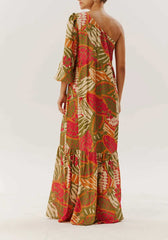 VESTIDO LONGO UM OMBRO 101743 CACAY