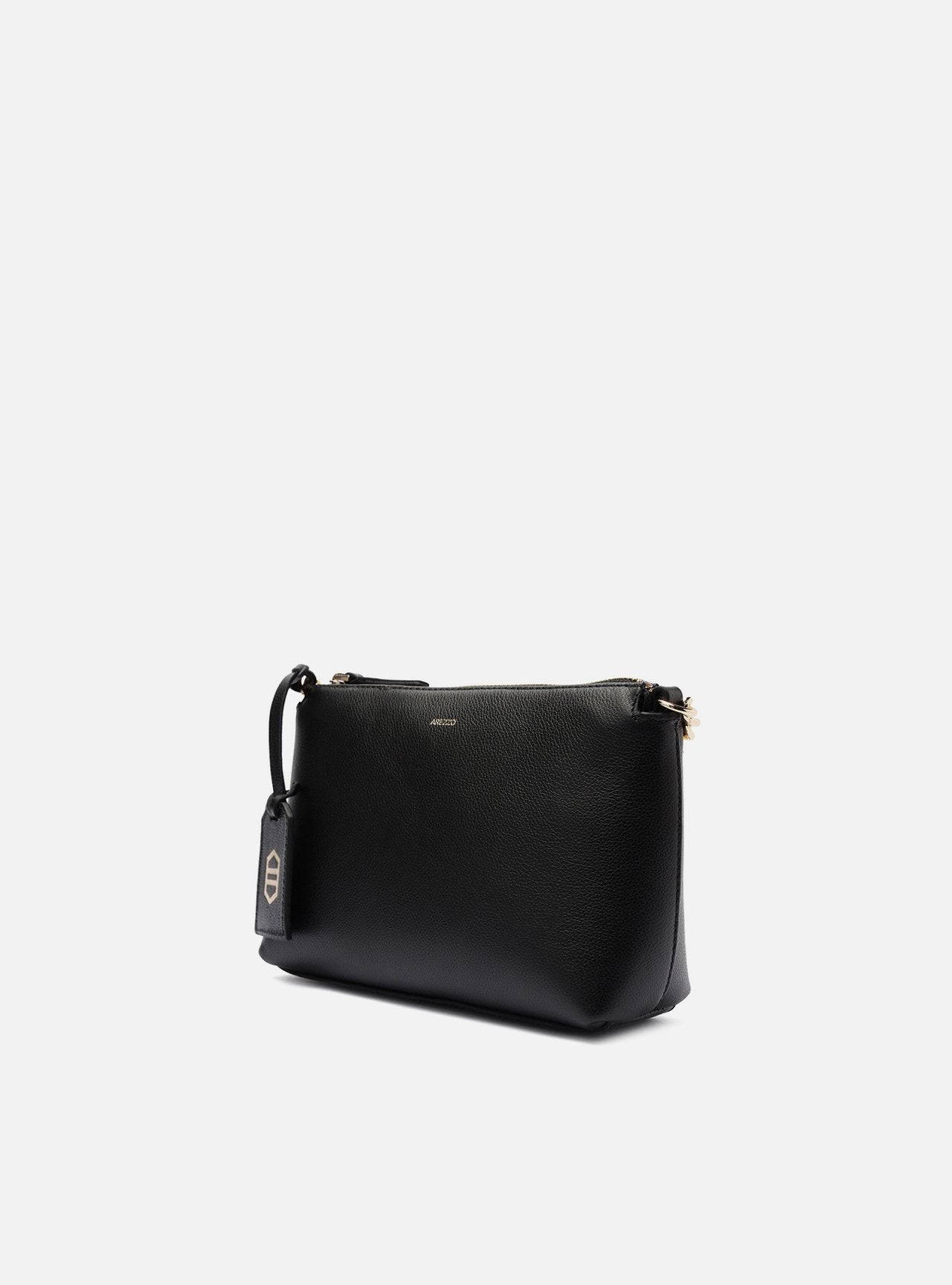 BOLSA TIRACOLO PRETA COURO PEQUENA ALÇA CORRENTE A 50021 0815 0010 AREZZO Imagem secundária do produto