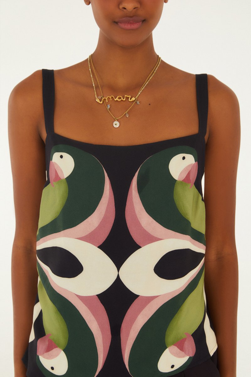 BLUSA ARARA DE FLOR 366684 FARM Imagem secundária do produto