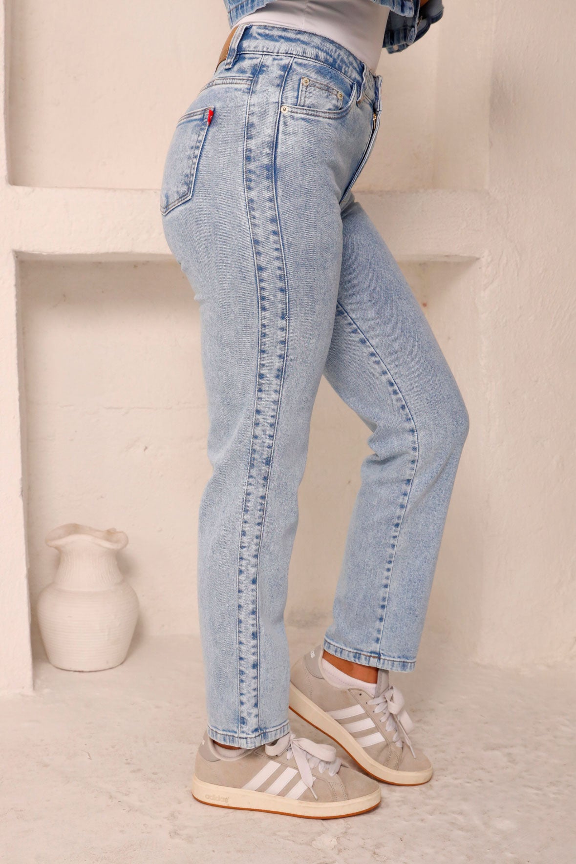 Calça Feminina REVANCHE ref. JEANS RETA - VintedoisK