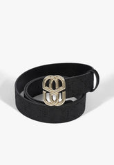 CINTO EMBLEM MONOGRAMA COURO PRETO S 43001 0158 0001 SCHUTZ