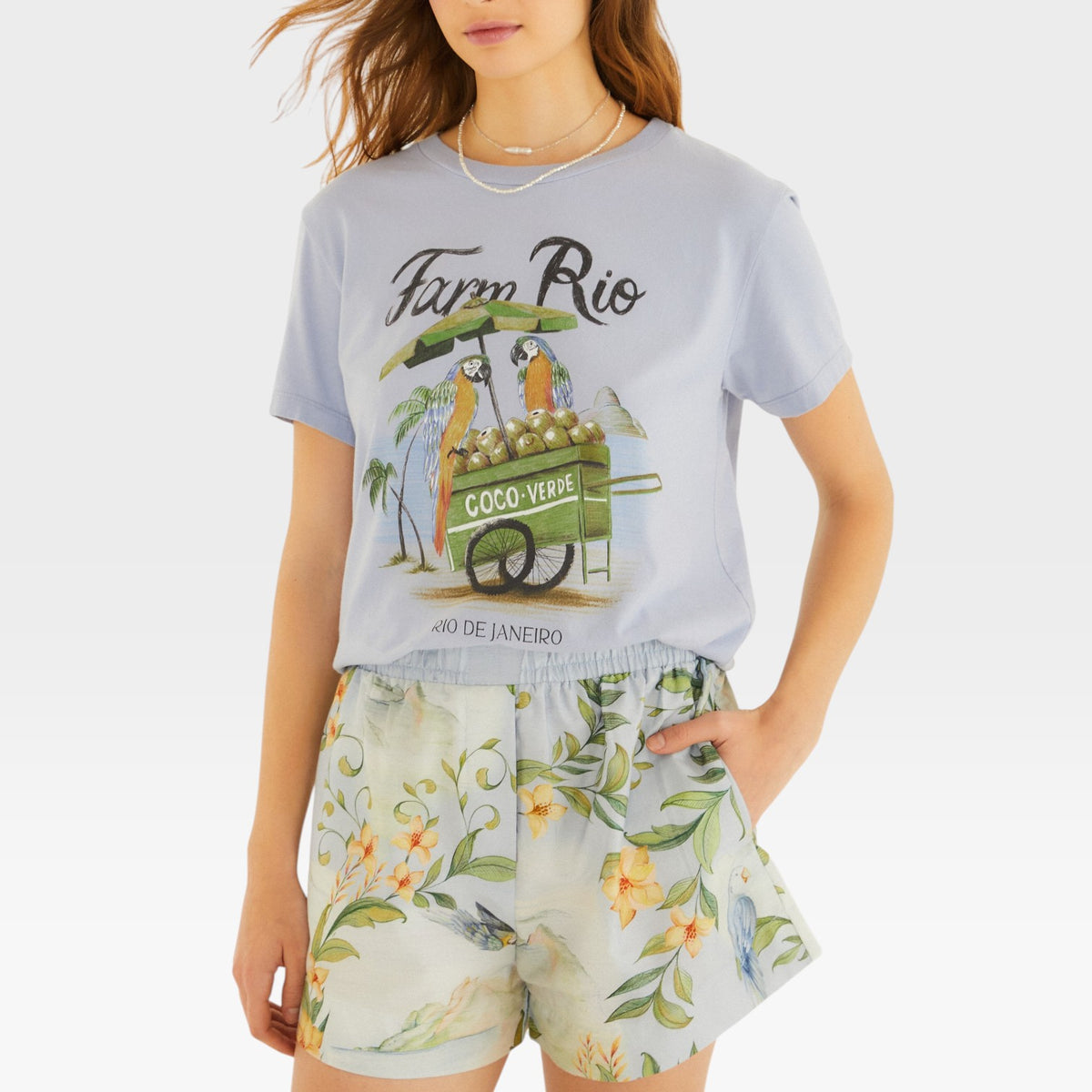 BLUSA T-SHIRT FIT CARRINHO DE COCO 358754 FARM RIO