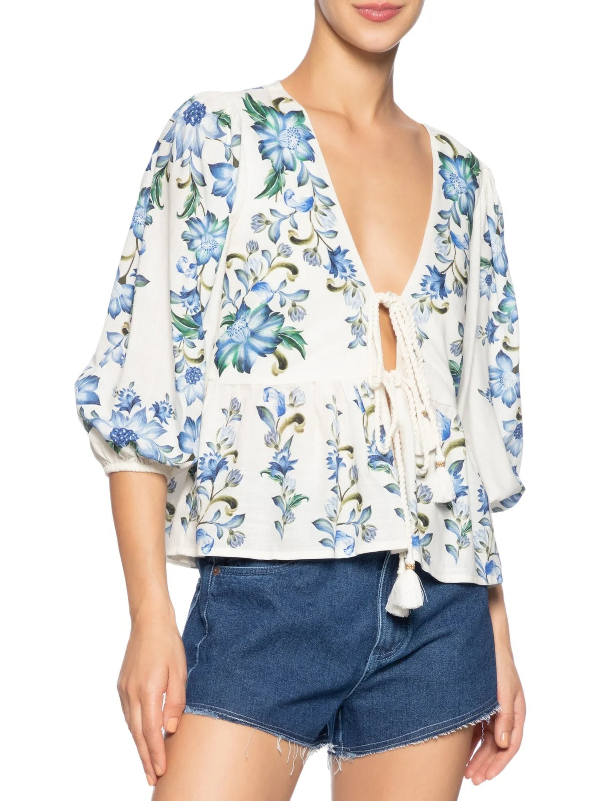 BLUSA BATA AMARRAÇÃO LAURA 351126 FARM RIO