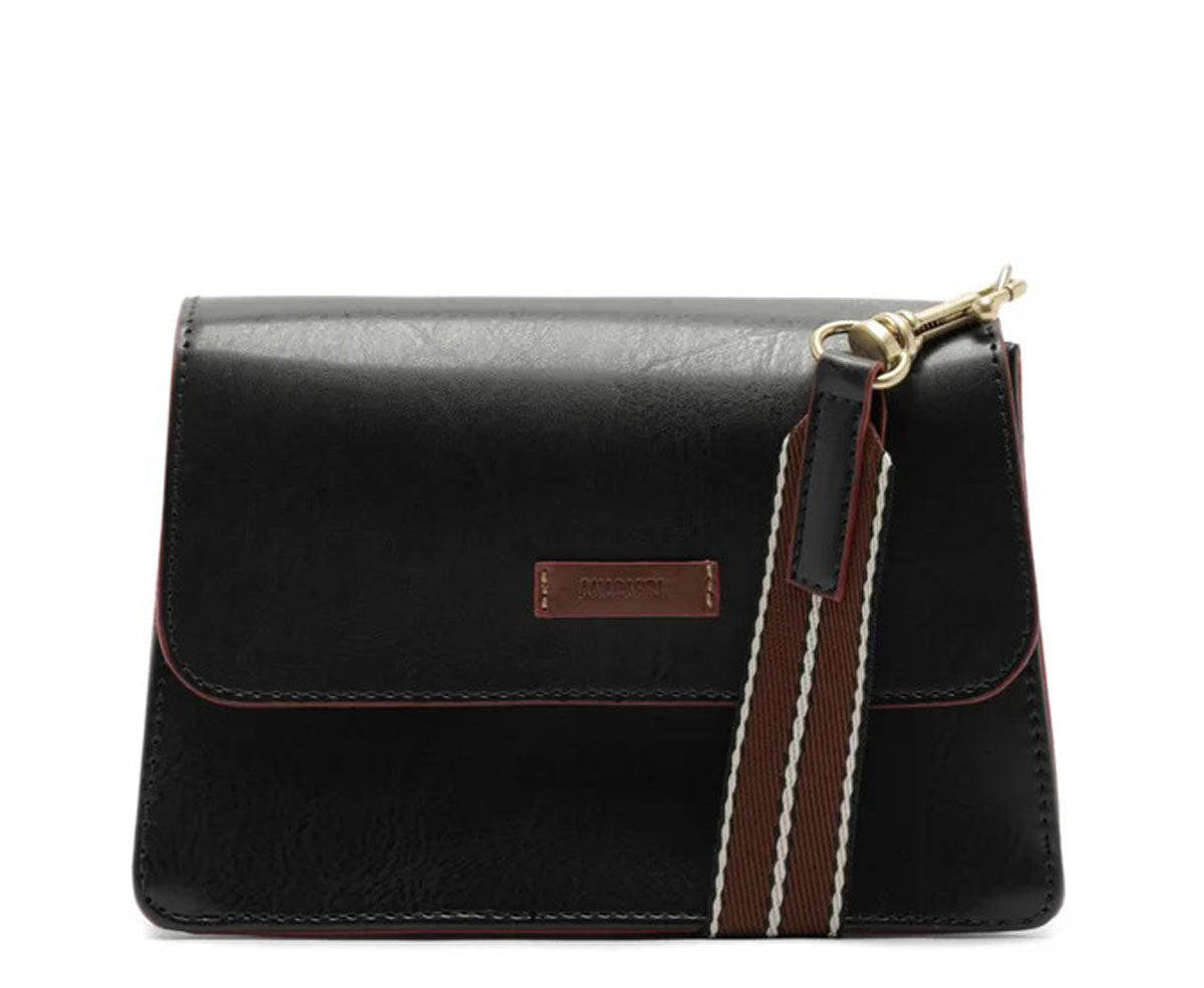 BOLSA TIRACOLO PRETA E VERMELHA C 50002 0168 0001 ANACAPRI