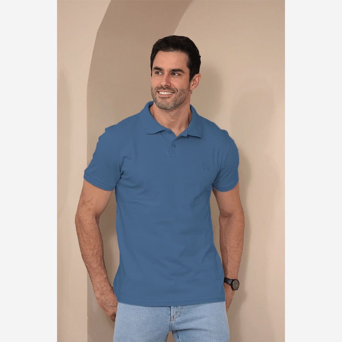 CAMISETA POLO MASC MC BORD 113894CT REVANCHE Imagem principal do produto