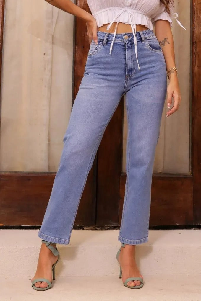 CALÇA JEANS MOM BARRA NORMAL 201007C REVANCHE