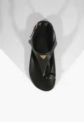 SANDÁLIA PAPETE KATE COURO PRETA S 21564 0436 0001 SCHUTZ