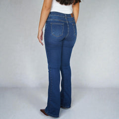 CALÇA JEANS FLARE BARRA NORMAL CAFEM00399 REVANCHE