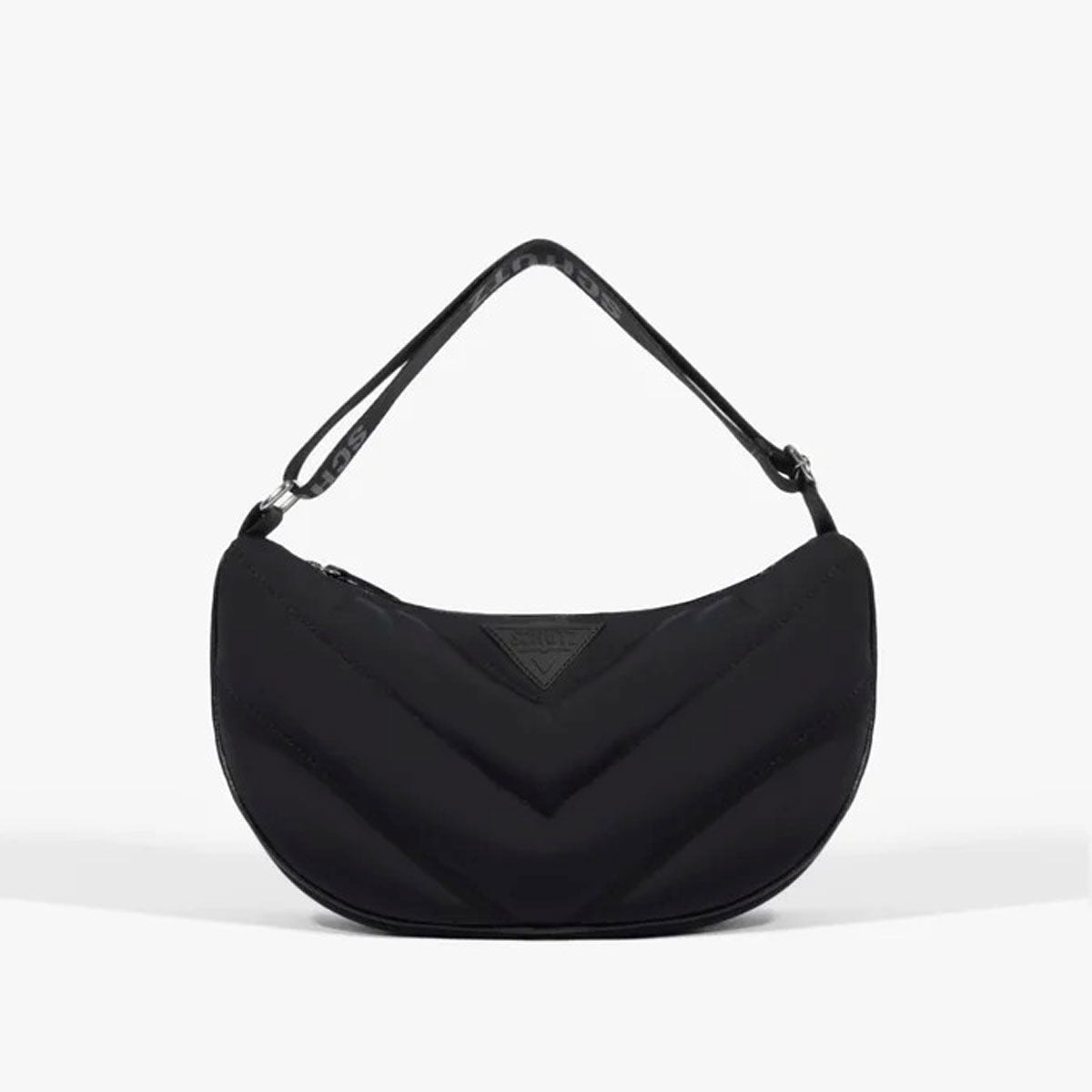 BOLSA TIRACOLO PRETA MEIA LUA NYLON S 50010 0881 0001 SCHUTZ