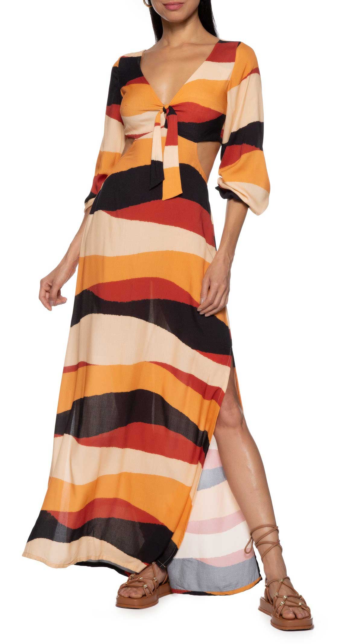 VESTIDO BUSTO VAZADO LATERAL 101868 CACAY