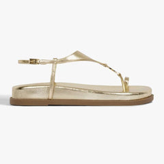 SANDÁLIA PAPETE KATE COURO DOURADA S 21564 0464 0004 SCHUTZ