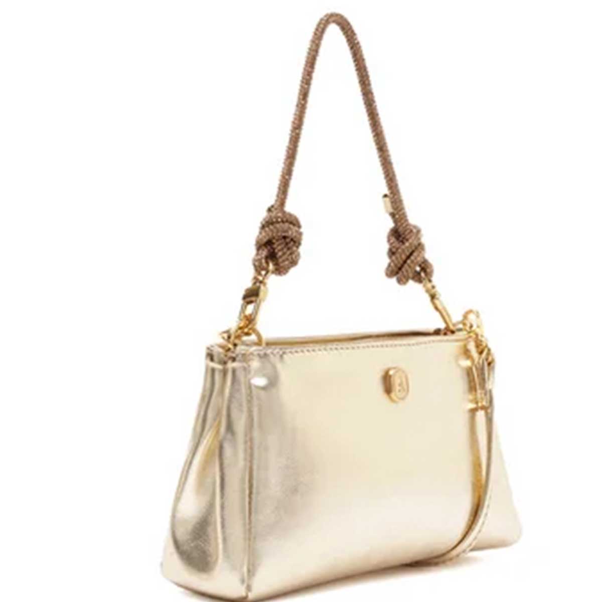 BOLSA TIRACOLO PEQUENA ALÇA STRASS DOURADA C 50016 0559 0006 ANACAPRI Imagem secundária do produto