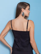 Look completo blusa envelope linho 403220 Skenn feminina