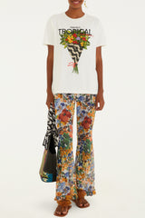 BLUSA T-SHIRT FIT BOUQUET TROPICAL 348403 FARM RIO