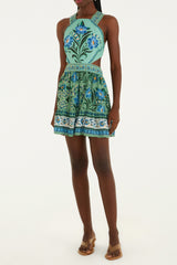 VESTIDO CURTO AZULEJO FLORIDO 346498 FARM RIO