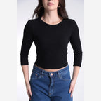 BLUSA CANELADA MANGA 3/4 BLFEM00232 REVANCHE