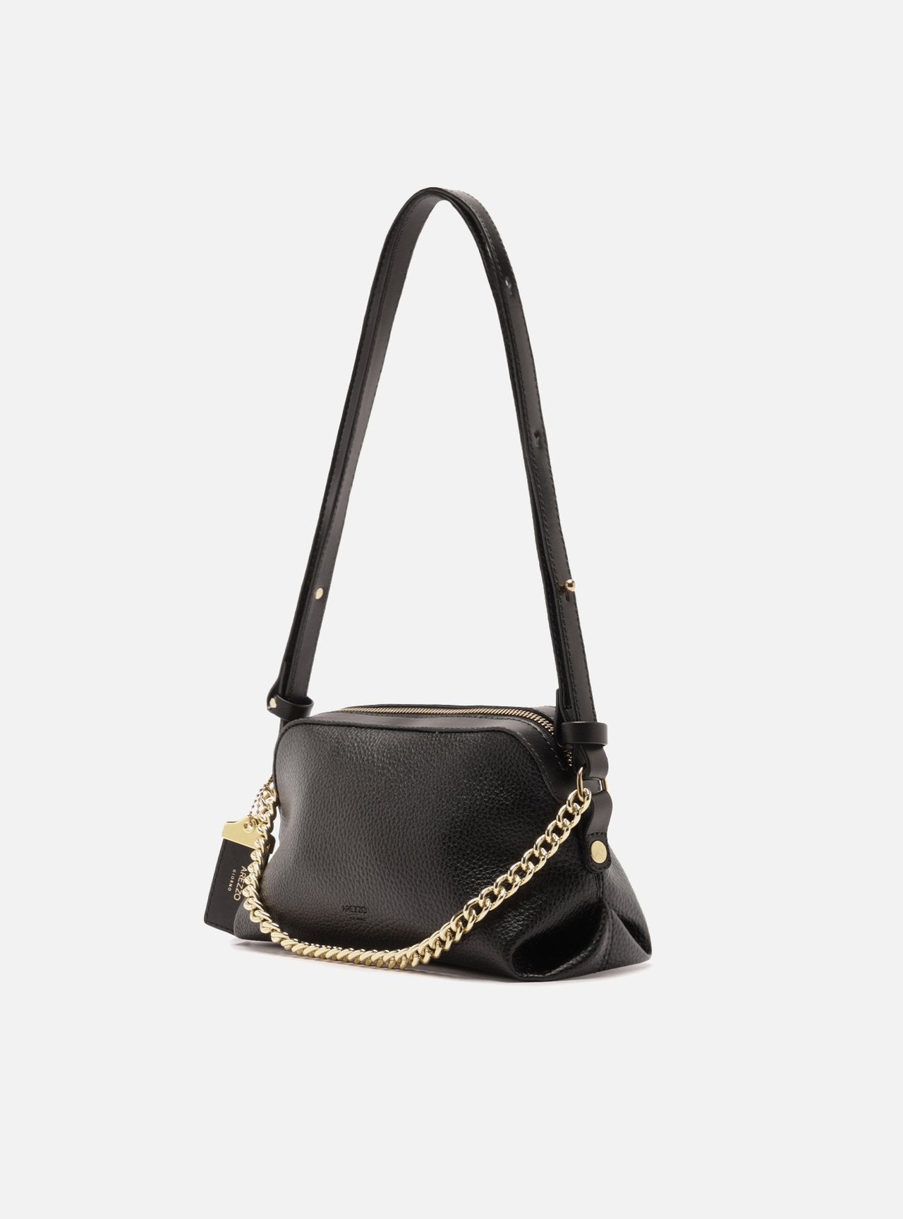 BOLSA TOTE PRETA PEQUENA TAG CORRENTE A 50023 0785 0001 AREZZO Imagem secundária do produto