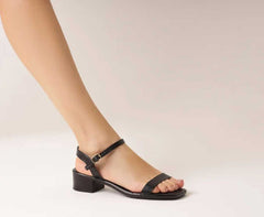 SANDÁLIA SALTO BLOCO MINIMAL PRETA C 30754 0003 0003 ANACAPRI