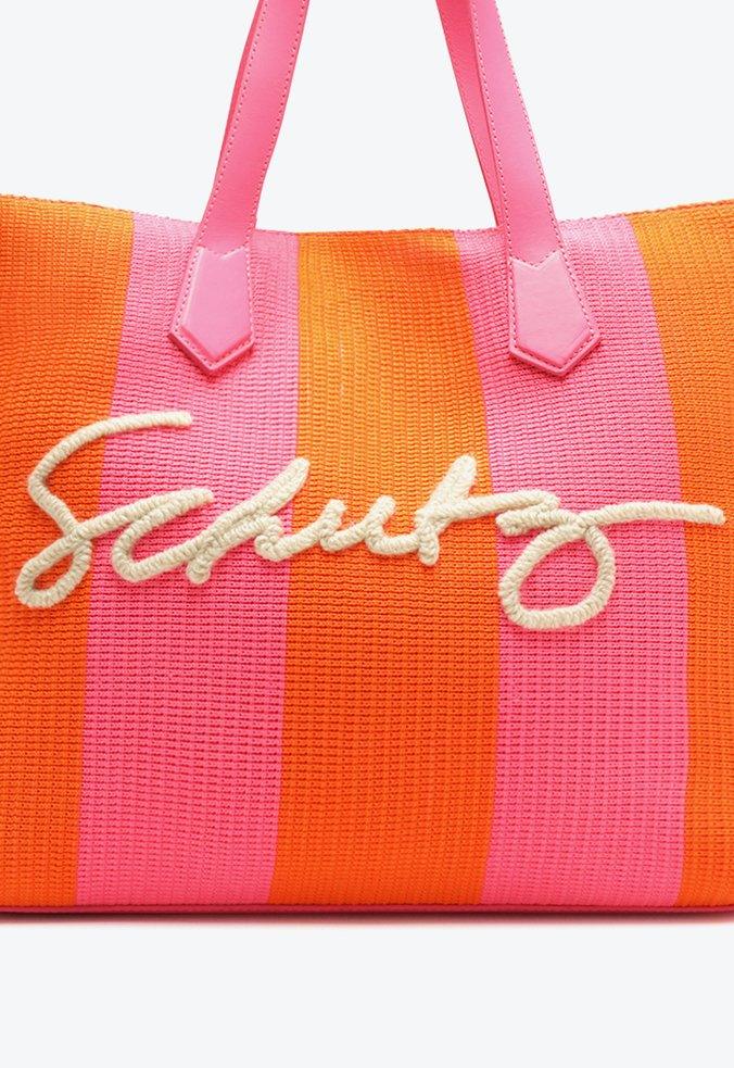 BOLSA GRANDE SHOPPING BEACHY ROSA E LARANJA S 50010 0557 0002 SCHUTZ - Vintedoisk