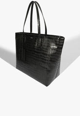BOLSA GRANDE SHOPPING CROCO PRETA S 50015 0766 0004 SCHUTZ