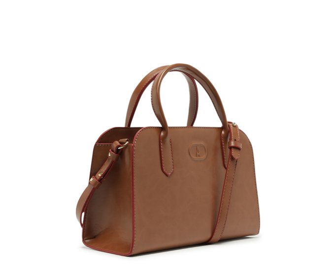 BOLSA TIRACOLO MÉDIA MARROM LINHA VERMELHA C 50002 0114 0001 ANACAPRI Imagem secundária do produto