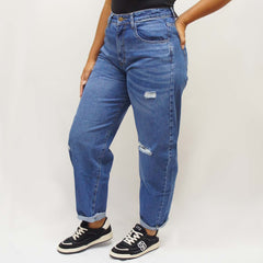 CALÇA JEANS BARREL MEDIO 8232 ALCANCE