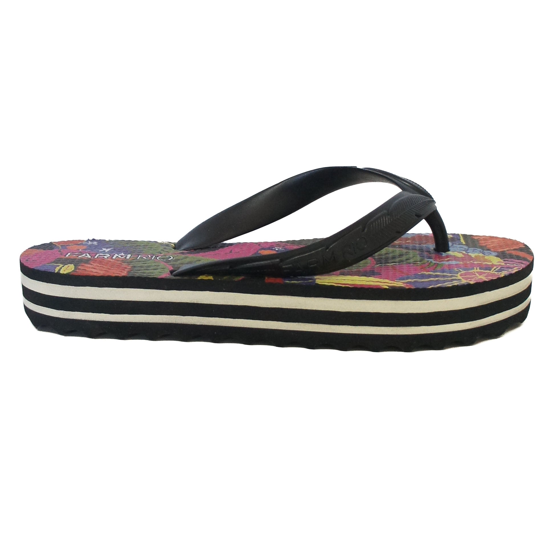 CHINELO DE DEDO FARM PRETO ESTAMPADO J 10060 0022 0003 FARM SHOES Imagem secundária do produto