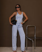 Calça Feminina ALCANCE ref. JEANS RETA - VintedoisK