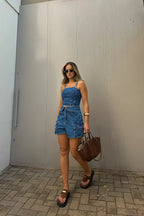 Shorts Feminino Alcance ref. SHORTS JEANS - VintedoisK