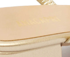 SANDÁLIA SALTO BLOCO TIRA ÚNICA DOURADA C 30530 0001 0001 ANACAPRI