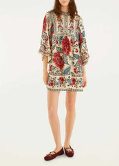 VESTIDO CURTO MANGA FRANCISCA 342036 FARM RIO