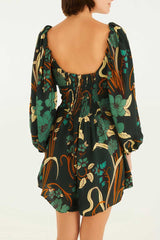 VESTIDO CURTO MANGA BEATRICE FLORAL 342593 FARM RIO