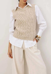 BLUSA COLETE TRANÇAS TRICOT 105167 CACAY