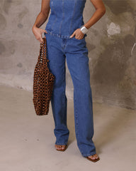 CALÇA JEANS RETA ETERNAL MEDIA 9953 ALCANCE