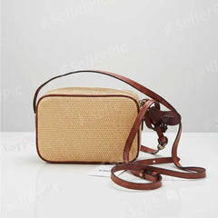 BOLSA TIRACOLO RAFIA PALHA MARROM S 50010 0761 0002 SCHUTZ