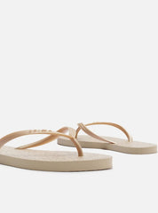 CHINELO DE DEDO DOURADO CINTILANTE  Z 19026 0116 0001 BRIZZA