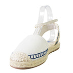 Alpargata Schutz off-white, vista traseira e lateral do sapato