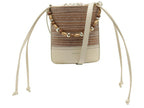 Bolsa bucket texturizada Anacapri vista lateral e alças
