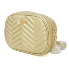 BOLSA CROSSBODY MÉDIA DOURADA MATELASSÊ ZIG ZAG C 50036 0003 0004 ANACAPRI - Vintedoisk