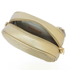 BOLSA CROSSBODY MÉDIA DOURADA MATELASSÊ ZIG ZAG C 50036 0003 0004 ANACAPRI - Vintedoisk