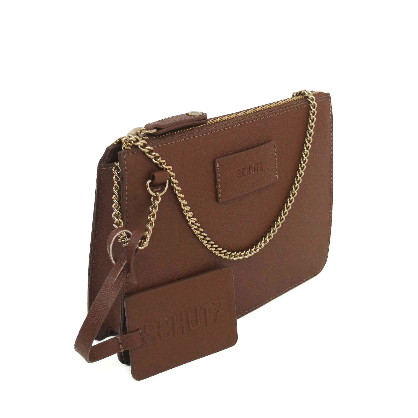 BOLSA NEW NEO TASSY QUADRADA CORRENTE MARROM S 50015 0744 0007 SCHUTZ - Vintedoisk