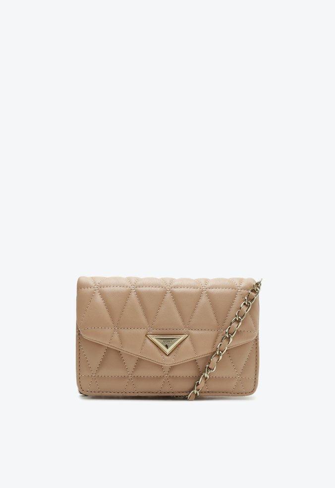 BOLSA PEQUENA TIRACOLO 944 MATELASSÊ BEGE S 50018 1206 0019 SCHUTZ - Vintedoisk