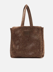 BOLSA SHOPPING MARROM METAL MÔNACO GRANDE Z 19523 5447 0003 BRIZZA - Vintedoisk