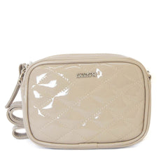 BOLSA TIRACOLO BEGE MATELASSE VERNIZ C 50001 0123 0003 ANACAPRI - Vintedoisk
