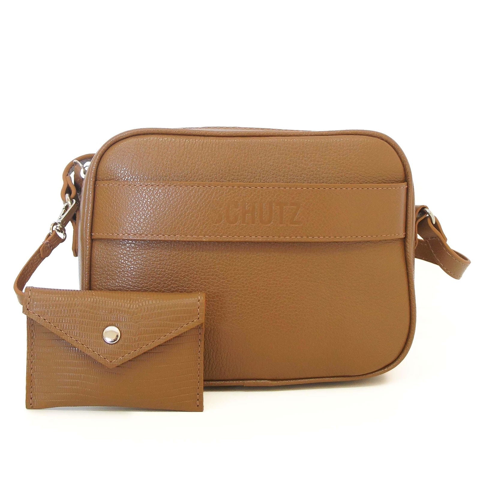 BOLSA TIRACOLO MEDIA COURO MARROM S 50010 0600 0003 SCHUTZ - Vintedoisk
