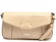 BOLSA TIRACOLO PEQUENA LIZZIE CROCO BEGE S 50010 0421 0002 SCHUTZ - Vintedoisk