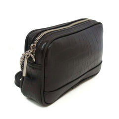 BOLSA TIRACOLO PRETA CROCO A 50011 0670 0030 AREZZO - Vintedoisk
